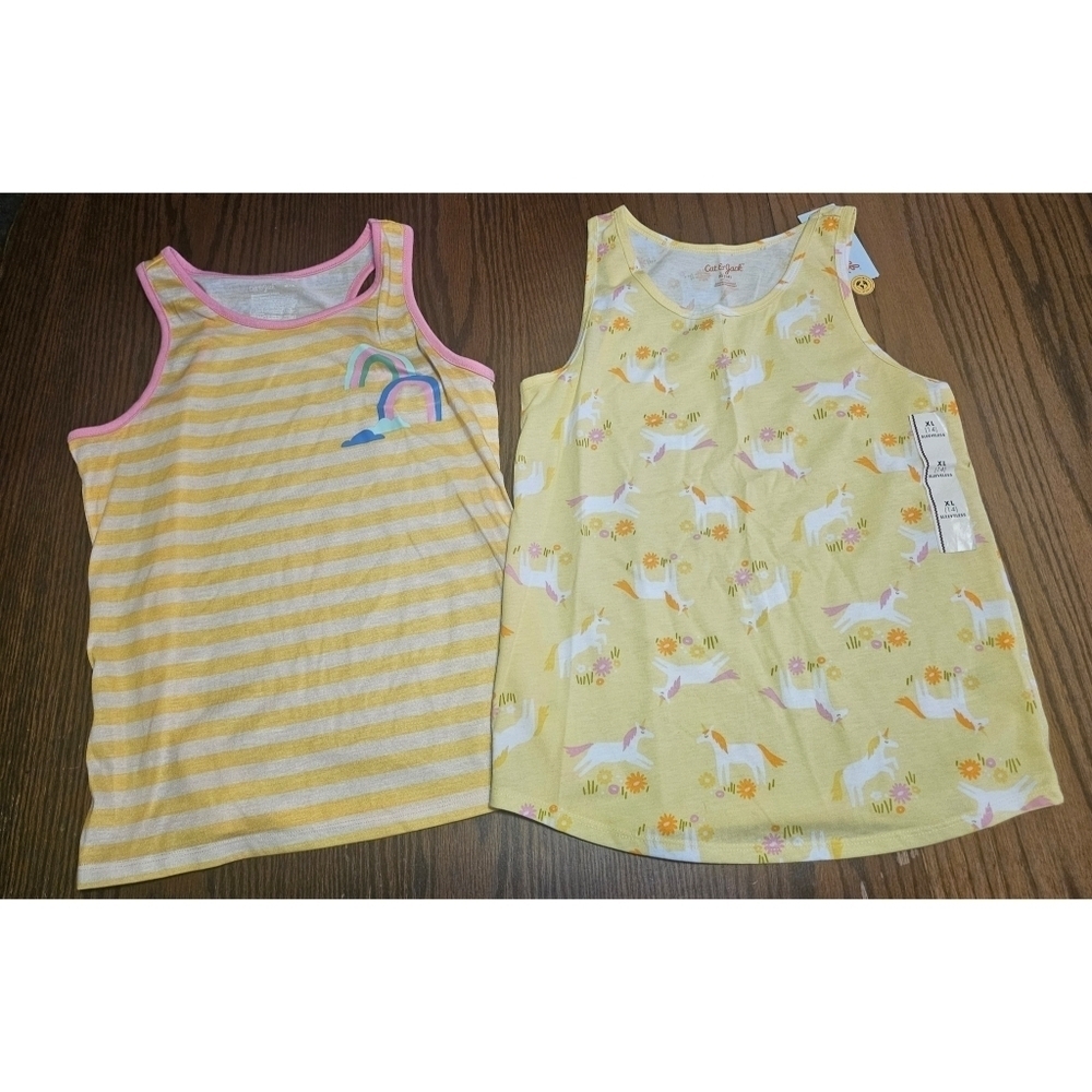 NEW Girl's Cat & Jack Printed Tank Tops
